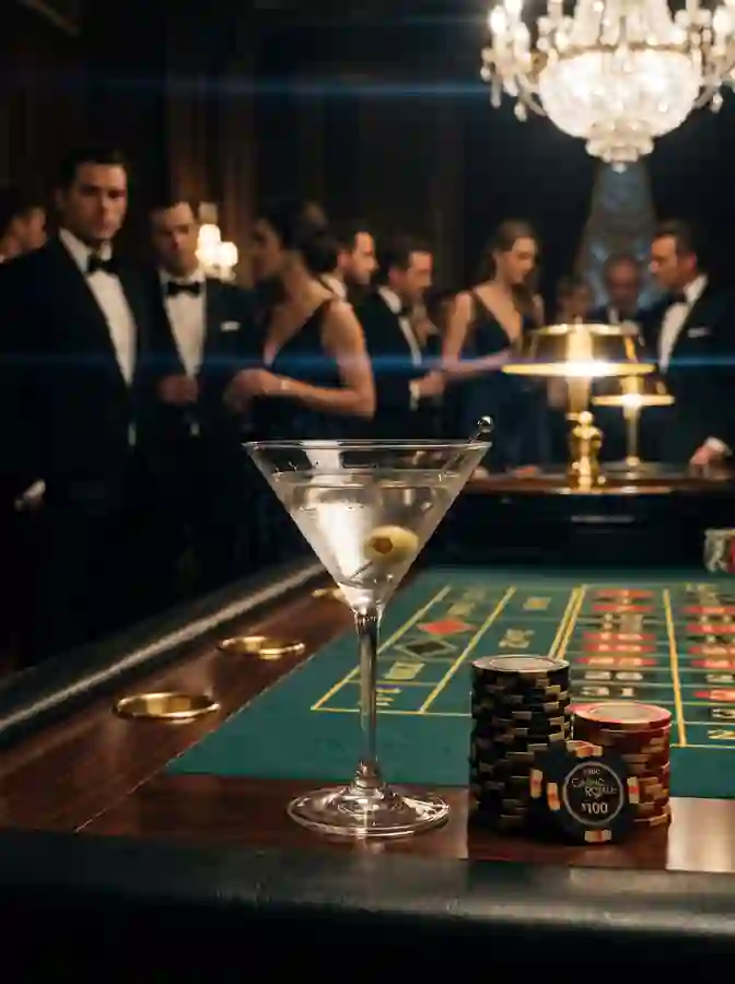 Stół do ruletki w motywie 007 James Bond